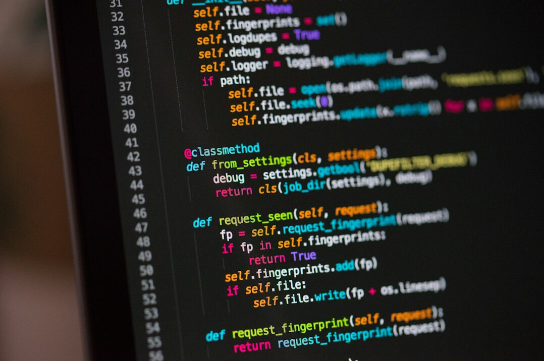 software developer coding