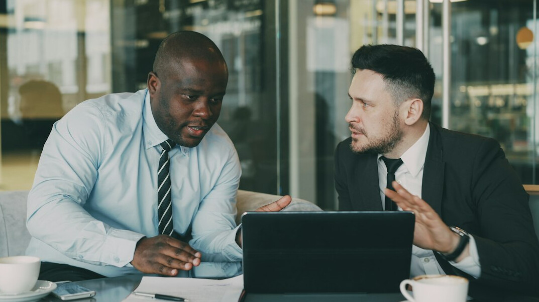 insurance agent discussing policy