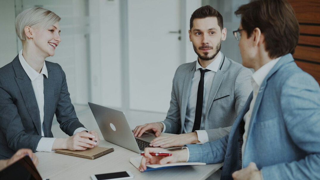 insurance agent discussing policy
